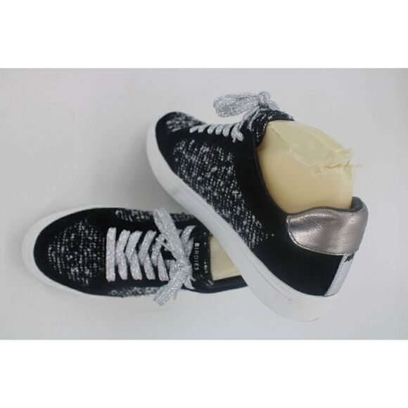 BIRDIES THE CARDINAL OBIT BOUCLE TWEED BLACK/GRAY/SILVER SNEAKERS SZ 9.5 - Picture 1 of 11